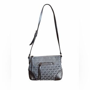 Michael Kors Black and Gray Crossbody Bag